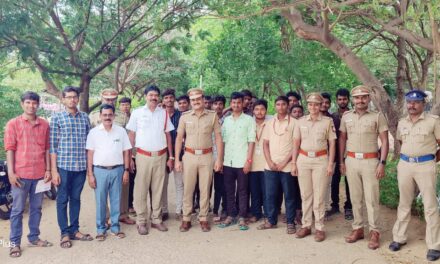 பழனி நகர காவல் ஆய்வாளர்  உதயகுமார்  தலைமையில் போதை ஒழிப்பு பேரணி