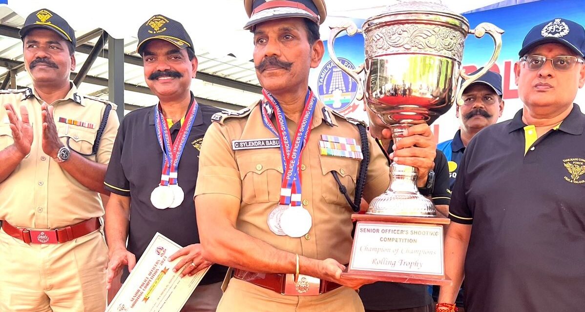 துப்பாக்கிச்சுடும் போட்டி                                                        DGP சாம்பியன்                                                                               பட்டம் வென்றார்…