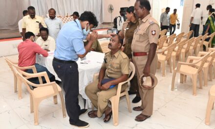 வேலூர் மாவட்ட காவல் கண்காணிப்பாளர் N.மணிவண்ணன் இ.கா.ப., அவர்களால் கண் பரிசோதனை சிறப்பு முகாம் துவங்கி வைக்கப்பட்டது