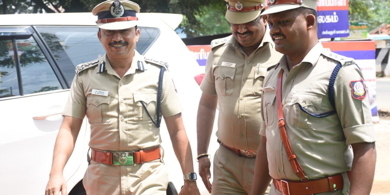 திருச்சி சரக காவல்துறை துணைத்தலைவர் மனோகர் IPS,அரியலூர் மாவட்டத்தில் வருடாந்திர ஆய்வு மேற்கொண்டார்