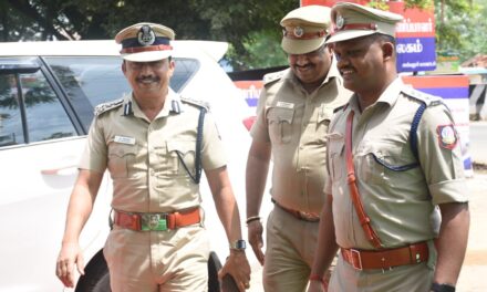 திருச்சி சரக காவல்துறை துணைத்தலைவர் மனோகர் IPS,அரியலூர் மாவட்டத்தில் வருடாந்திர ஆய்வு மேற்கொண்டார்