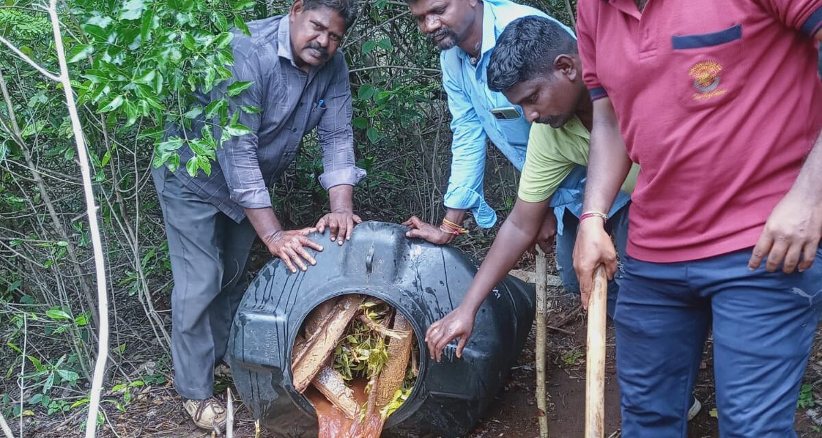 வேலூர் மாவட்டத்தில் இன்று 3690 லிட்டர் கள்ளச்சாராயம் அழிப்பு