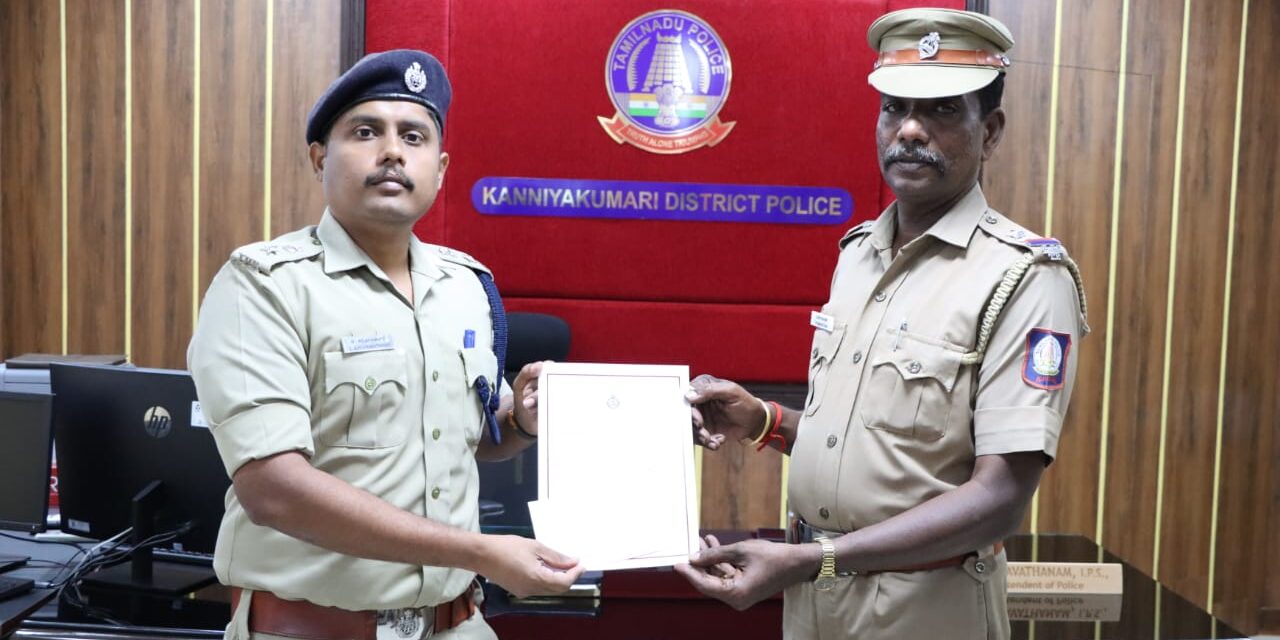 பெண்ணை கடத்திய குற்றவாளிகளை கைது செய்த Highway patrol போலீசாரை நேரில் அழைத்து பாராட்டி சுந்தரவதனம் இ.கா.ப