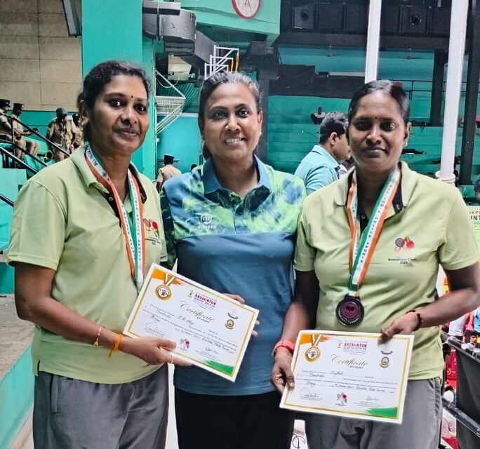 தமிழக காவல்துறையினர் அகில இந்திய காவல் இறகுபந்து குழு சாம்பியன்ஷிப் 2024–25 போட்டியில் சிறப்பான சாதனை