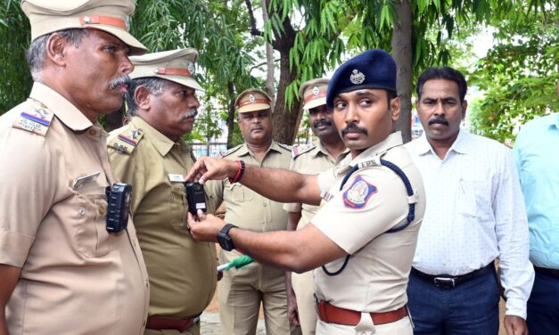 திருச்சியில் 57 புதிய Body Worn Camera-க்கள் ரோந்து காவலர்களுக்கு வழங்கப்பட்டு பயன்பாட்டில் தொடக்கம்