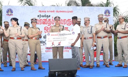 Anti-Drug Awareness Marathon by Avadi Police Commissionerate on International Day Against Drug Abuse – Over 1850 College Students Participate
