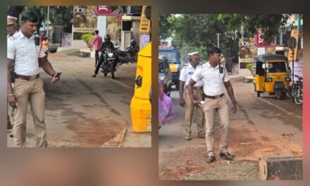 Police Officers Turn Road Repairers: Nagercoil SI and SSI Prevent Accidents with Timely Action