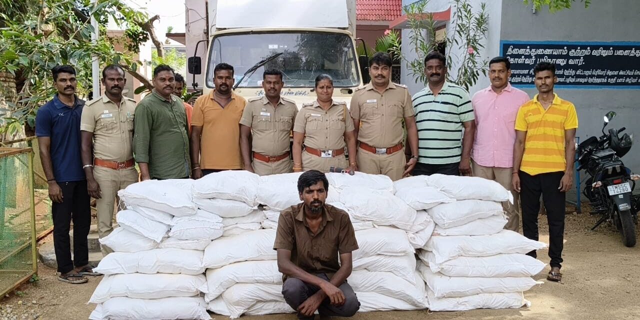 Pudukottai District: Vehicle Carrying 507 Kg of Banned Tobacco Products Seized – One Arrested