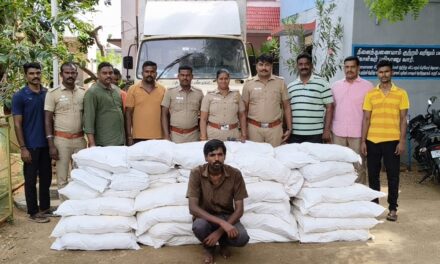 Pudukottai District: Vehicle Carrying 507 Kg of Banned Tobacco Products Seized – One Arrested