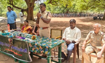 “Say No to Drugs” – DSP G. Parthiban Leads Awareness Drive at C.N. Palayam Govt School
