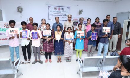 Awareness Campaign by Greater Chennai Police: Students Pledge “Say No to Drugs”