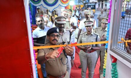 Madurai City Police Commissioner Dr. J. Loganathan Inaugurates New Outpost with Advanced Camera Facilities