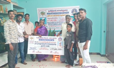 Financial Assistance to the Family of Late 2022 Batch Police Constable Manikandan