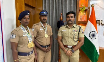 Trichy Police Officers Shine at 50th State-Level Shooting Championship, Win Gold Medals