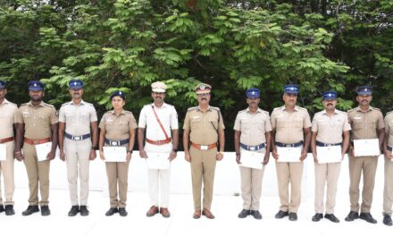 Crime Review Meeting Held in Ramanathapuram Range – DIG Dr. P. Moorthy, IPS Honors Outstanding Police Personnel