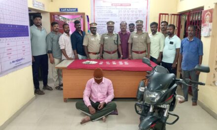 Notorious Burglar Involved in Multiple Theft Cases Arrested in Ariyalur