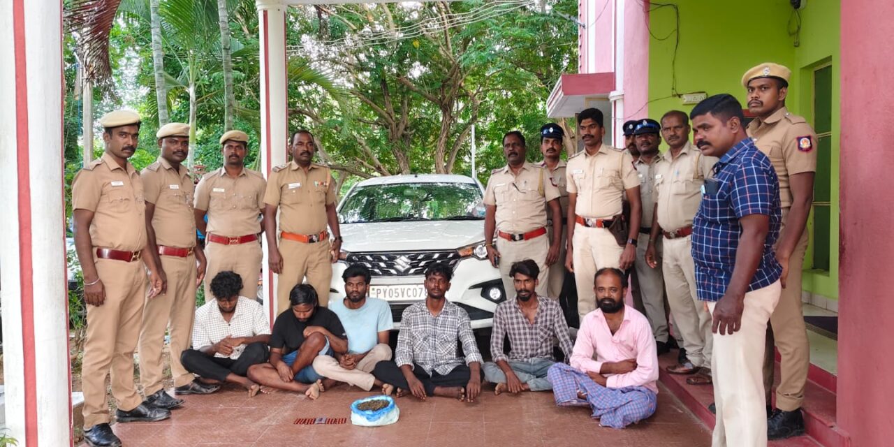 Police Strike on Drug Network in Viluppuram – Six Suspects in Custody