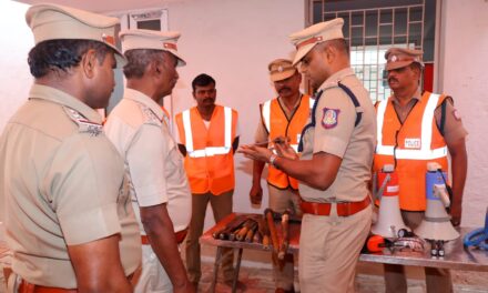 Northeast Monsoon Preparedness – District SP N. Silambarasan Inspects Flood Rescue Equipment