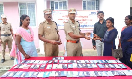 100 Mobile Phones Recovered in Tirunelveli District – Handed Over to Owners by Sp Silambarasan