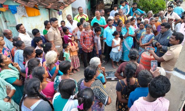 LPG Cylinder Fire in Perambalur – Fire and Rescue Personnel Act Swiftly to Prevent Major Disaster