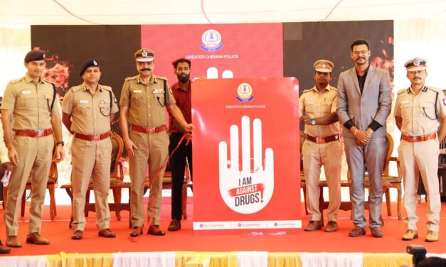 சென்னை காவல் ஆணையாளர் தலைமையில் போதைப்பொருள் எதிர்ப்பு விழிப்புணர்வு முகாம் – 6,000 மாணவர்கள் உறுதிமொழி